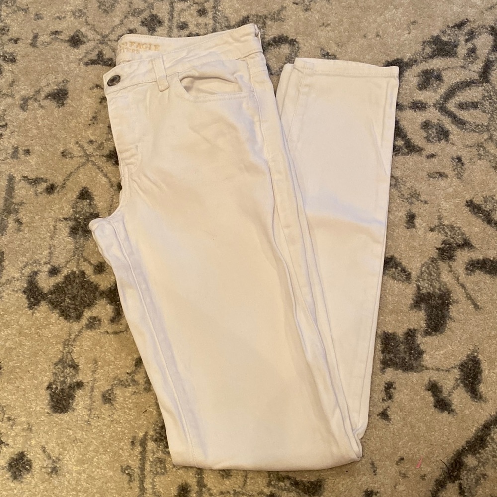American Eagle White Jeans Jeggings Xlong / extra long inseam